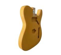 ALFAAL Yellow Guitar Body For TL Model 6 Strings Electric Guitar Body Solid Wood String Through DIY Guitar Parts