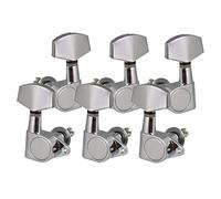 ALFAAL Zinc Alloy Seal Square Button String Tuning Peg Tuner For Electric Guitar 3R3L