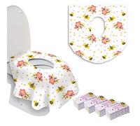 Alfadeal Extra Large Toilet Seat Covers Disposable for Kids-Toddler Toilet Seat Cover Liners for Potty Training-Individually Wrapped-Portable Waterproof AntiSlip-20 Toilet Covers Disposable for travel