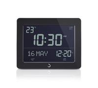 ALFAJR Azan Clock CF-19 Black- Automatic Athan Five Times in 5 Different Voices - Simplified Manual for USA Cities (Zoon) (Black)