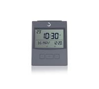 ALFAJR Azan Clock CS-13 Table Clock, Automatic Athan Prayer Alarm Grey