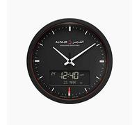 ALFAJR Large Round Wall Clock Ana-Digi Automatic Azan Athan Prayer Clock Qibla Muslim CR-23 B