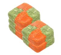 Alfalfa Grass Molar Cakes for Small Pets, 5pcs Natural Organic Snacks