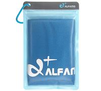 Alfamo Cooling Towel for Neck & Face - XL Blue Chilly Pad Wet Towel for Sports, Keeps You Cool