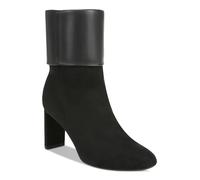 Alfani Womens Ajojo Faux Suede Mixed Media Booties, Black Micro, 8 UK
