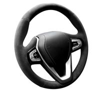 Alfanxi Hand Stitch Alcantara Steering Wheel Cover for BMW G20 G21 G30 G31 G32 X3 G01 X4 G02 X5 G05/ X7 G07 Z4 G29 G11 G12 (No Stripes)