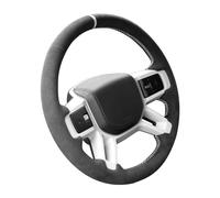 Alfanxi Hand Stitch Sewing Italy Alcantara Car Steering Wheel Cover Wrap for Land Rover Land Rover Defender 90 S/X-Dynamic SE
