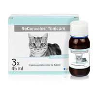 alfavet ReConvales Tonicum Cat Liquid Supplement (3 x 45 ml) - Nutritional Support for Cats - Appetite & Recovery Tonic