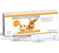 alfavet RodiCare Hairball for Rabbits & Guinea Pigs (3 x 12 ml) - Digestive Support Supplement - Hair Passage Formula with Psyllium Husk & Herbal Ingredients - with Dosing Syringe