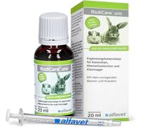 alfavet RodiCare Uro for Rabbits, Guinea Pigs & Small Rodents (20 ml) - Urinary Tract Support Supplement - Liquid Formula with Herbal Extracts - with Dosing Syringe