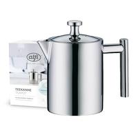 Alfi 2109000060 Teapot Polished Stainless Steel 0.6 L | Integrated tea filter for loose tea, AromaSafe, polished stainless steel, easy cleaning, dishwasher safe