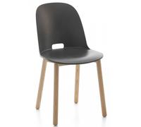 Alfi Chair chair hoher Rücken Emeco-dunkel grau - EMECO ALFI18 DUNKEL GRAU