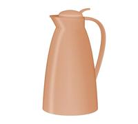 alfi ECO 1.0 L, Apricot, Insulated Jug with Hygienic Tempered Glass Insert Made of Plastic, Screw Cap with Comfortable Push Button, Pouring with One Hand, Ideal as a Coffee Pot, Teapot, BPA-Free