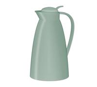 alfi Eco 1.0 L, Mint Green, Insulated jug with hygienic Tempered Glass Insert Made of Plastic, Screw Cap with Comfortable Push Button, Pouring with one Hand, Ideal as a Coffee Pot, teapot, BPA-Free
