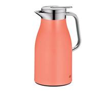 alfi Skyline 1.0 L, Deep Apricot, Stainless Steel Vacuum Flask with Hygienic Tempered Glass Insert, Screw Cap with Comfortable Push Button, Ergonomic Handle, Ideal as a Coffee Pot, Teapot, BPA-Free