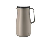 alfi Studio TT 1.0 L, Beige, Insulated Jug Made of Double-Walled Matte Stainless Steel, Keeps Warm for 12 Hours, Cold for 24 Hours, Screw Cap, Large Opening, Thermos Flask, Dishwasher Safe,