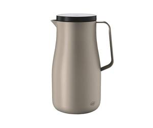 alfi Studio TT 1.0 L, Beige, Insulated Jug Made of Double-Walled Matte Stainless Steel, Keeps Warm for 12 Hours, Cold for 24 Hours, Screw Cap, Large Opening, Thermos Flask, Dishwasher Safe,