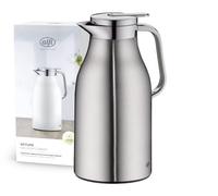 ALFI Thermos Flask, Body Plastic Handle Glass Insert, Matte Stainless Steel, 1,5 Liter