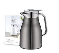 ALFI Thermos Flask, Stainless steel body Plastic handle Glass insert, Cool Grey, 0,65 Liter