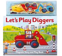 Alfie Clover Magnetic Let's Play Diggers Board book Book Alfie Clover Multicolor