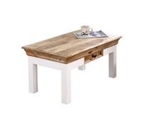 Alfie Coffee Table with Drawer - Mango Wood - L50 x W85 x H40 cm Indian Hub Brown One Size