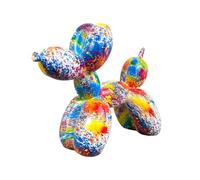 Alfie Francis 16.5cm Tall Balloon Dog Ornament Bright Multi-coloured Sculpture Art Home Decor Decoration Accessory Figurine Figure Statue Object Shelf Sitter