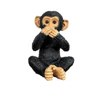 Alfie Francis 19.5cm Tall Speak No Evil Monkey Ornament Figurine Home Decor Animal Sculpture Gorilla Chimp