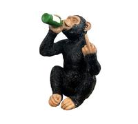 Alfie Francis 19cm Tall Beer Drinking Up Yours Middle Finger Monkey Ornament/Figurine