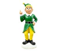 Alfie Francis 20.5cm Tall Rude Up Yours Middle Finger Christmas Elf Santas Helper Ornament Statue Figure Decoration