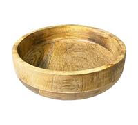 Alfie Francis 25.5cm (Dia) x 6.5cm (H) Round Mango Wood Decorative Bowl for The Home Living Room Kitchen Dining Table