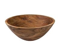 Alfie Francis 30cm (Dia) x 11cm (H) Large Round Acacia Wood Decorative Bowl for The Home Living Room Kitchen Dining Table