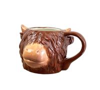 Alfie Francis 500ml Novelty Highland Cow Shaped Ceramic Mug