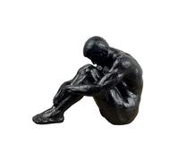 Alfie Francis Abstract Sitting Man Statue Resin Ornament for Living Room Figurine Sculpture Art Home Decor