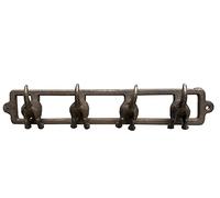 Alfie Francis Cast Iron Dog Tail Storage Hooks Coat Rack Holder Wall Mounted for Doors Keys Hanging Lead Hooks