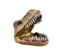 Alfie Francis Dinosaur Head Ornament Sculpture Statue Figurine Home Decor Trinket Dish Stroage Display Tray Sweet Bowl Catch All Bedside Console Coffee Table Desk Accessory Decoration