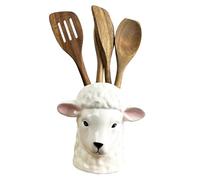 Alfie Francis Novelty 3D Sheep Head Ceramic Kitchen Utensil Storage Pot Jar Crock