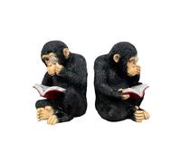 Alfie Francis Pair of Reading Monkey Ornaments Figurines Statues Bookends