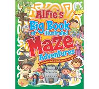 Alfie's Big Book of Illustrated Maze Adventures: A Personalised Book of Maze Puzzles for Kids Age 4-8 With Named Puzzle Pages (Personalised Maze Books For Kids)