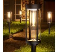 ALFIOT Solar Pathway Lights Solar Outdoor Lights Pathway Waterproof 8 Pack Upgraded Solar Walkway Landscape Lights Outdoor Driveway Lights,Auto On/Off Lights for Yard Lawn Patio (Warm White)