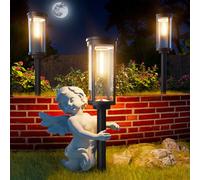 ALFIOT Solar Pathway Lights Solar Outdoor Lights Pathway Waterproof 8 Pack Upgraded Solar Walkway Landscape Lights Outdoor Driveway Lights,Auto On/Off Lights for Yard Lawn Patio (Warm White)