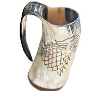 alfiya nautical store Game Of Thrones Stark Wolf Viking Drinking Horn Mug Cup Beer Wine Mead A