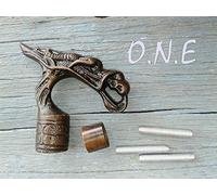 Alfiya Nautical Vintage Dragon Head Brass Walking Stick Handle | Antique-Style Brass Cane Handle Replacement | Classic Accessory for DIY Canes