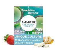 Alflorex Chewable - Daily Gut Health Probiotics Supplement with Unique Bifidobacterium Longum Bacteria Strain 35624 - Bacterial Cultures - Strawberry & Banana Flavour - 30 Chewable Tablets