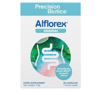 Alflorex Original - Daily Gut Health Probiotics Supplement with Unique Bifidobacterium Longum Bacteria Strain 35624 - Bacterial Cultures - 30 Capsule