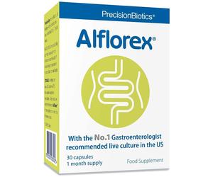 Alflorex Precision Biotics Probiotic 30 Capsules - 35624 Gut-Targeted Strain, Clinically Tested to Prime Digestive Balance
