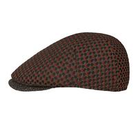 Alfonso D´Este Bondeno Flat CapD’Este Men - Made in Italy Ivy hat with Peak, Lining Autumn-Winter - L (58-59 cm) Orange