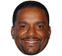 Alfonso Ribeiro (Smile) Celebrity Mask, Flat Card Face, Fancy Dress Mask