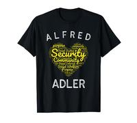 Alfred Adler Heart Shape Word Cloud T-Shirt