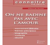 Alfred de Musset Fiche de lecture On ne badine pas avec l'amour de Musset (Analyse Alfred de Musset Multicolor