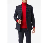 Alfred Double Breasted Pinstripe Blazer for Special Occasions XPOSED Navy 48